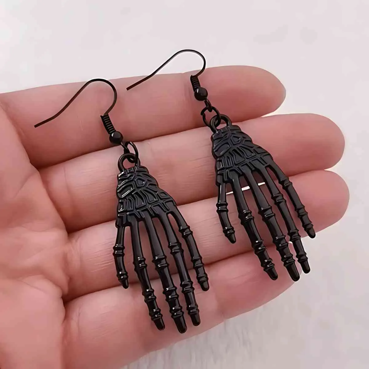 Skeleton Hand Drop Earrings