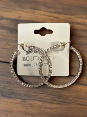 Sparkling Hoop Earrings