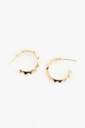 Spiked Hoop Earrings