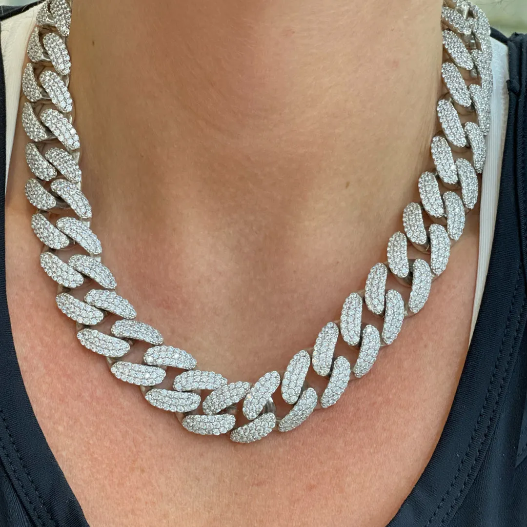 Sterling Silver Cuban Chain Necklace