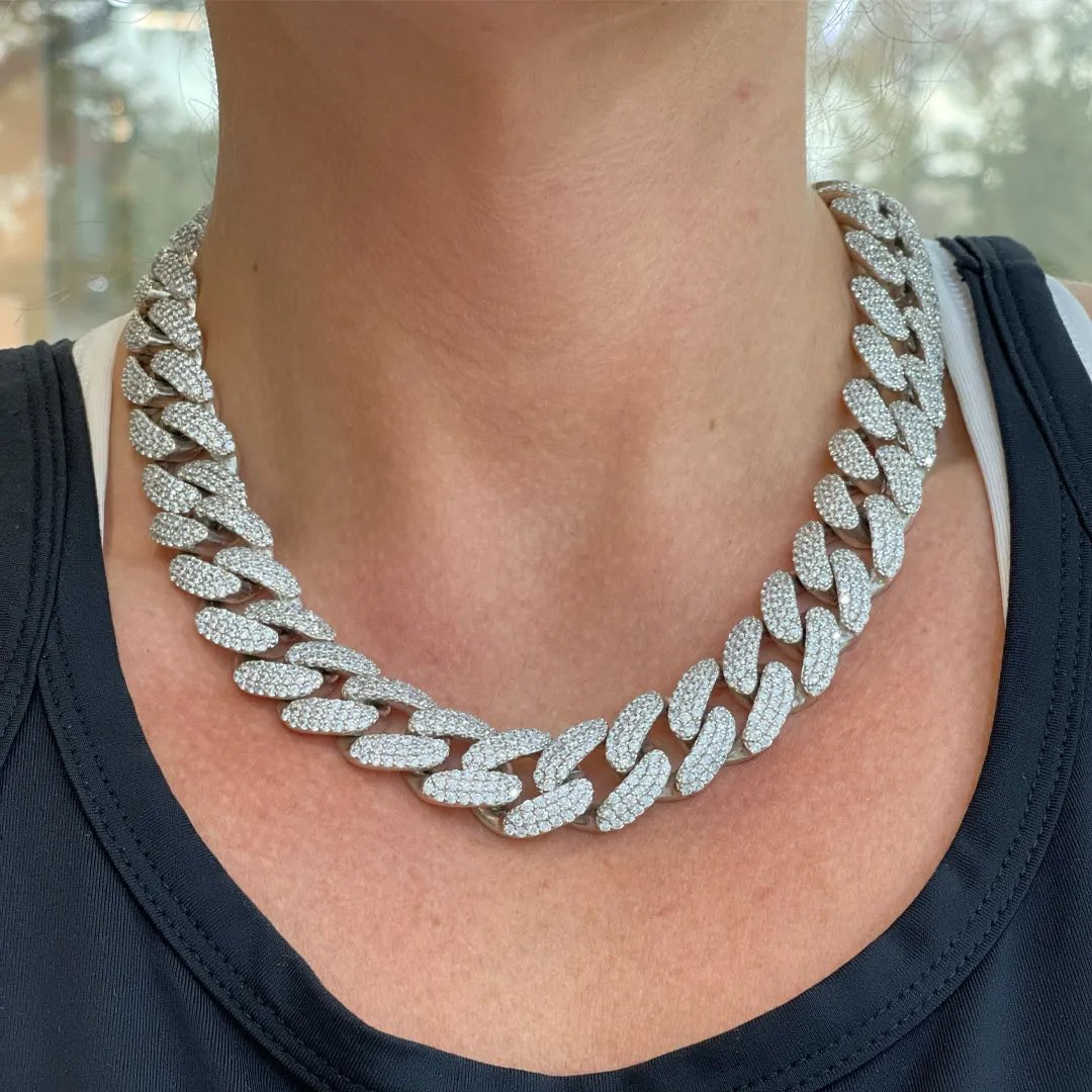 Sterling Silver Cuban Chain Necklace