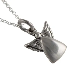 Sterling Silver Guardian Angel Pendant on a Silver Chain