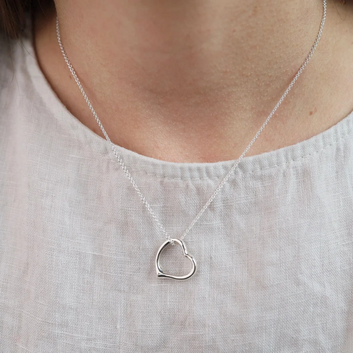 Sterling Silver Heart Necklace