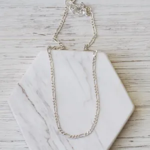 Sterling Silver Short Curb Chain