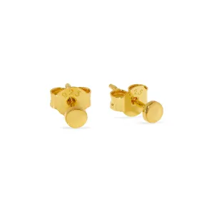 Super Fine Disc Studs Gold