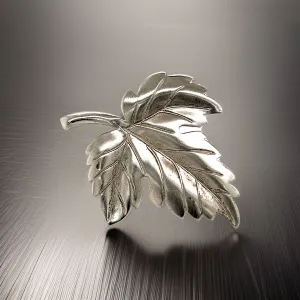Tiffany & Co Estate Leaf Brooch Pin Sterling Silver 7 Grams TIF346