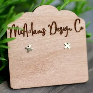 Tiny Gold X Studs