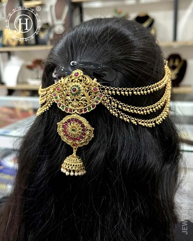 Traditional Choti Jadai Billai With Mattal JH4763
