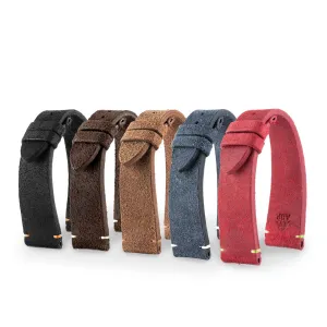 Tudor Black Bay Heritage - Bracelet-montre cuir - Veau brossé (noir, marron, bleu, rouge)