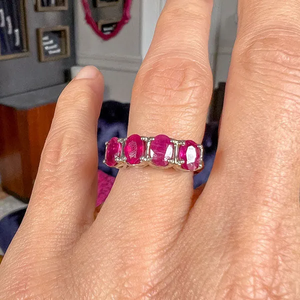 Vintage Four Stone Ruby Ring
