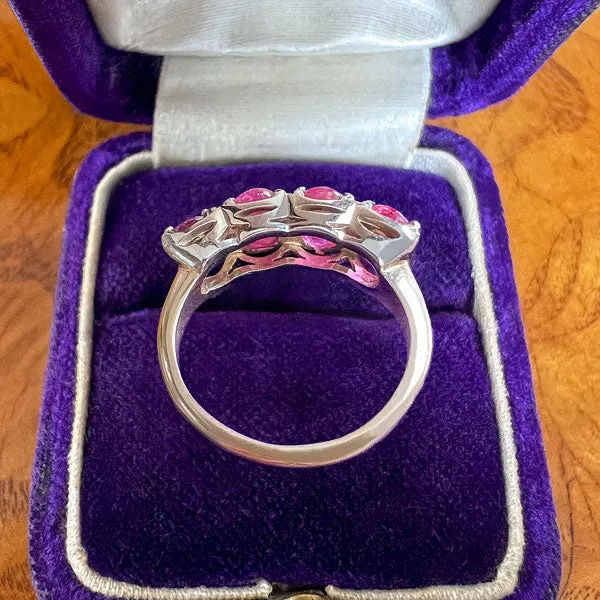 Vintage Four Stone Ruby Ring