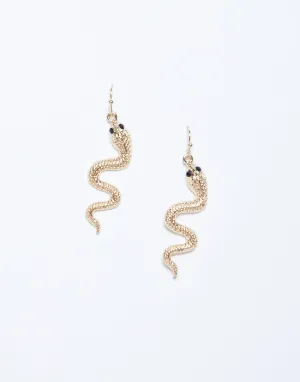 Wavy Snake Earrings