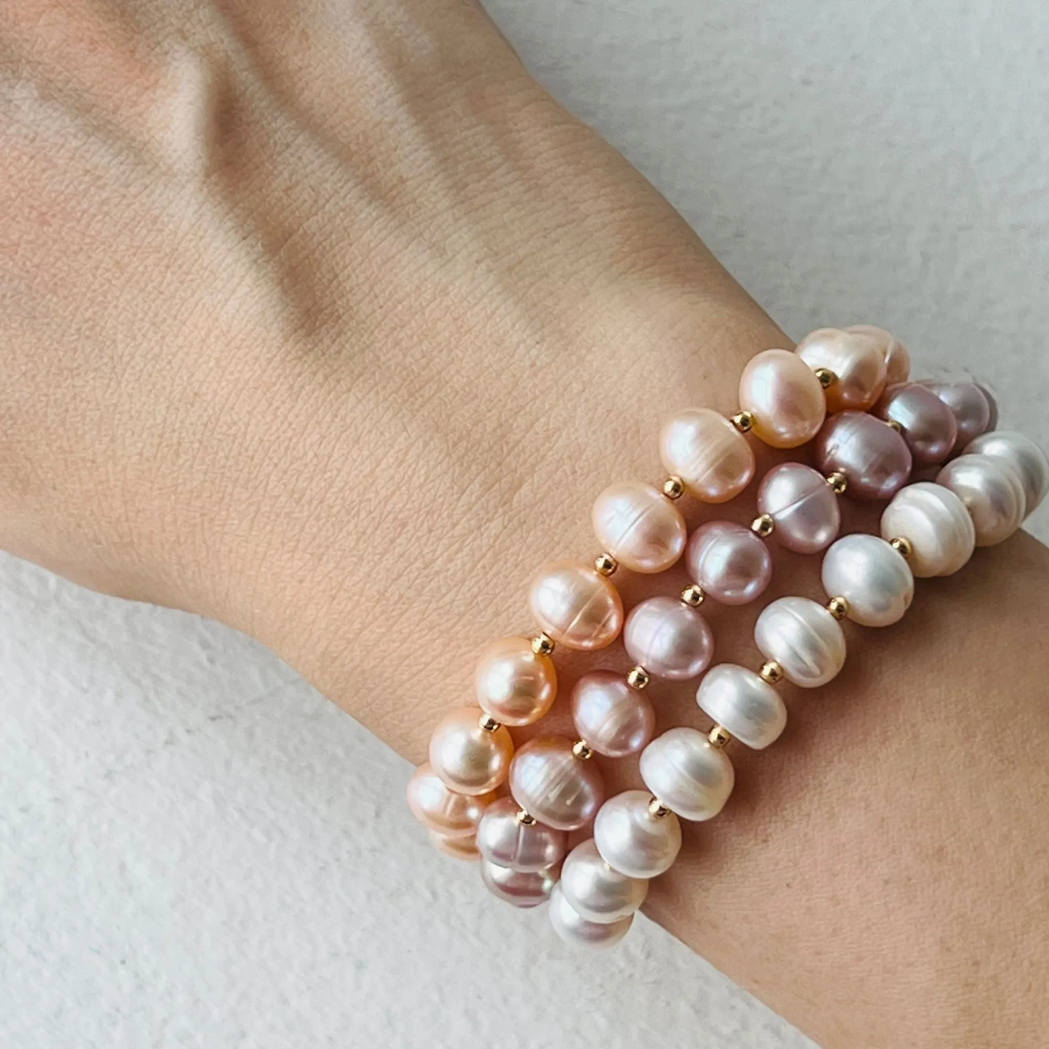 White Pearl Baby Diadem Bracelet