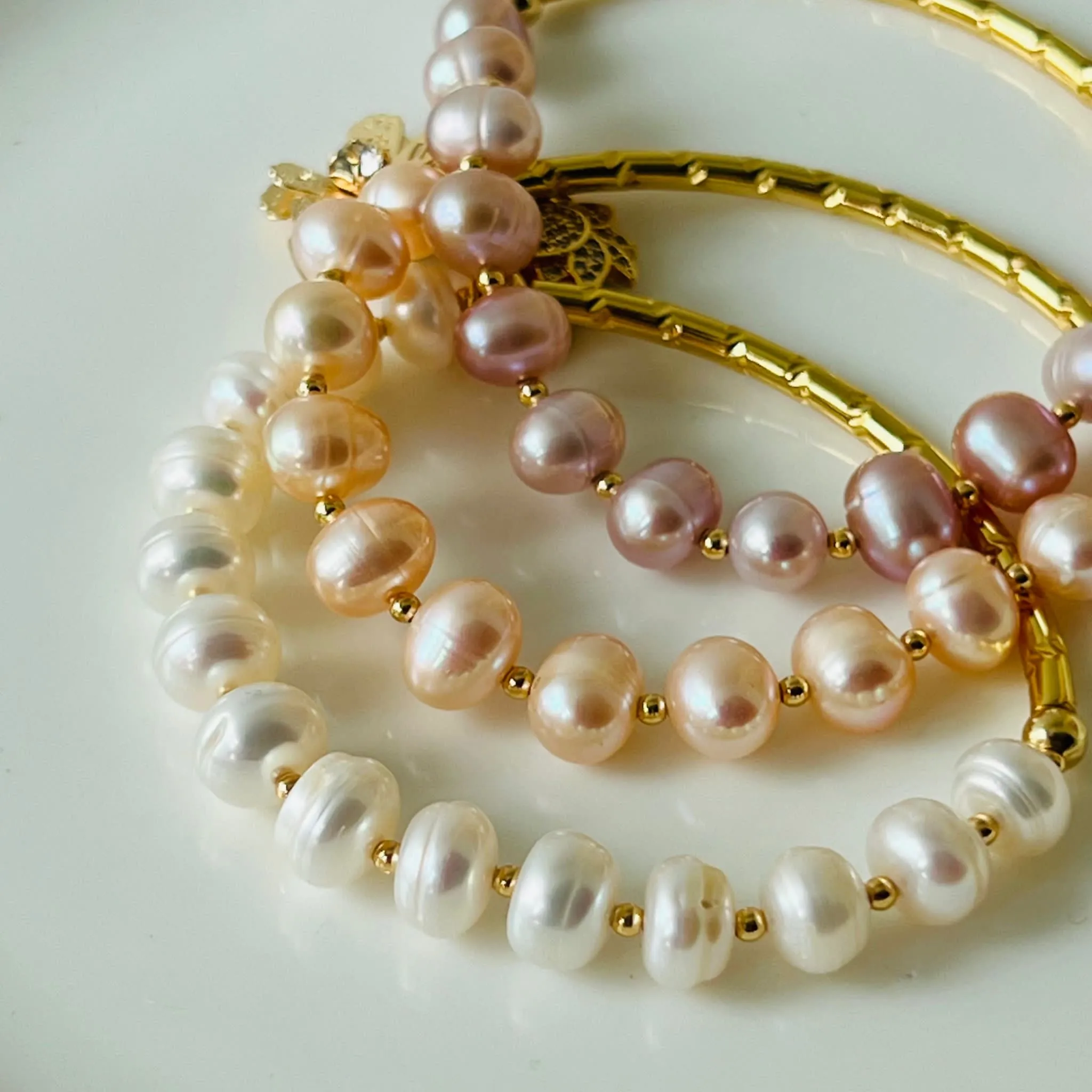 White Pearl Baby Diadem Bracelet