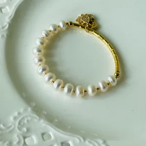 White Pearl Baby Diadem Bracelet