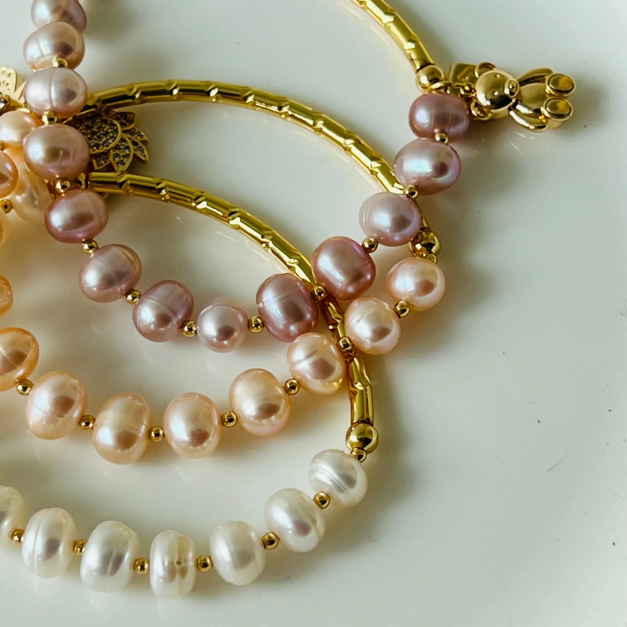 White Pearl Baby Diadem Bracelet