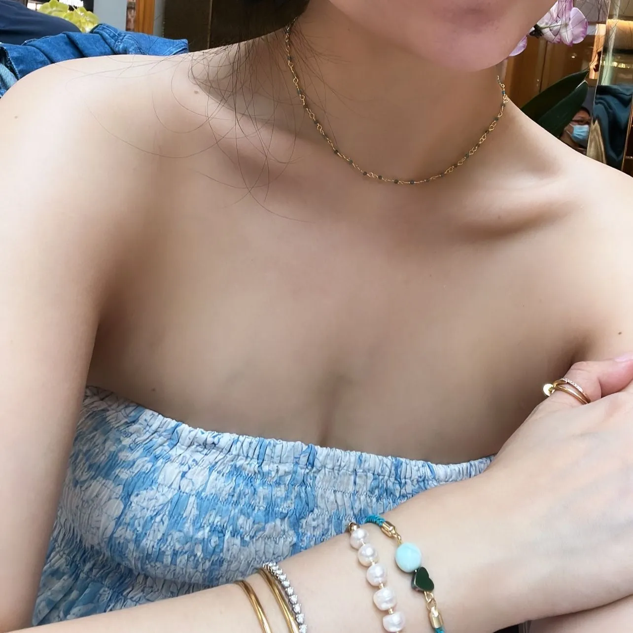 White Pearl Baby Diadem Bracelet