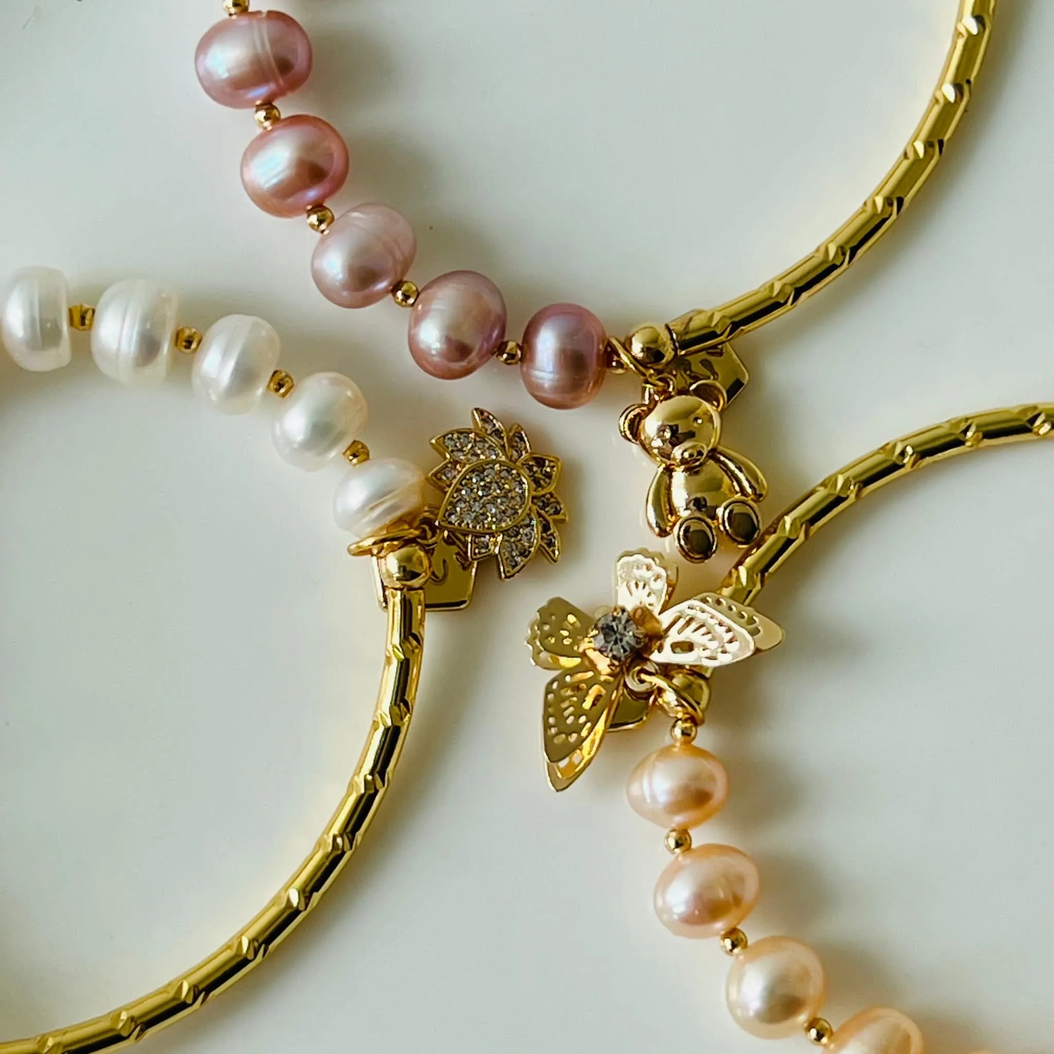 White Pearl Baby Diadem Bracelet