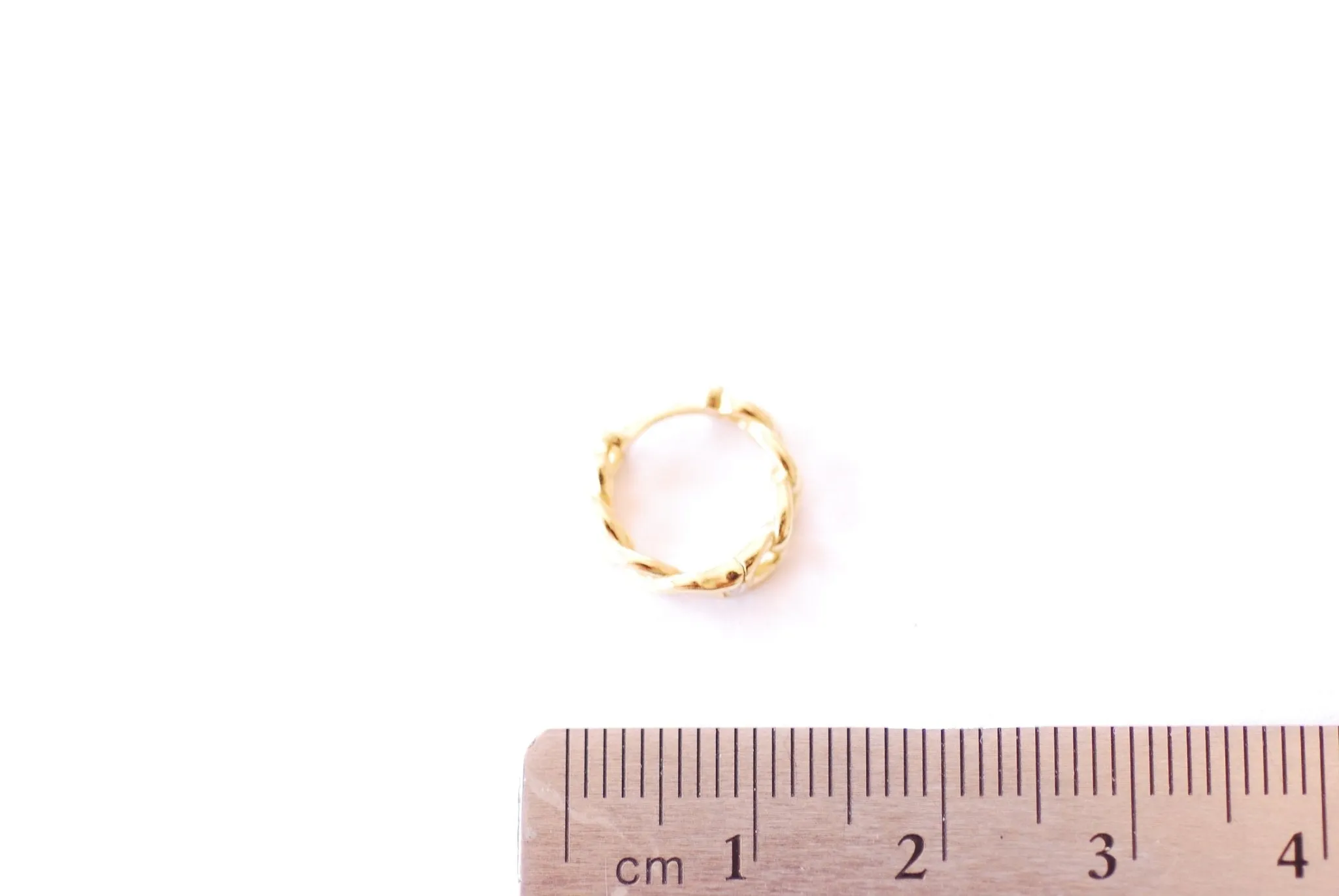 Wholesale Chain Stud Dangle Loop Circle Cuff Helix Conch Chunky Cuban Earrings - 925 Sterling Silver 16K Gold Plated B232