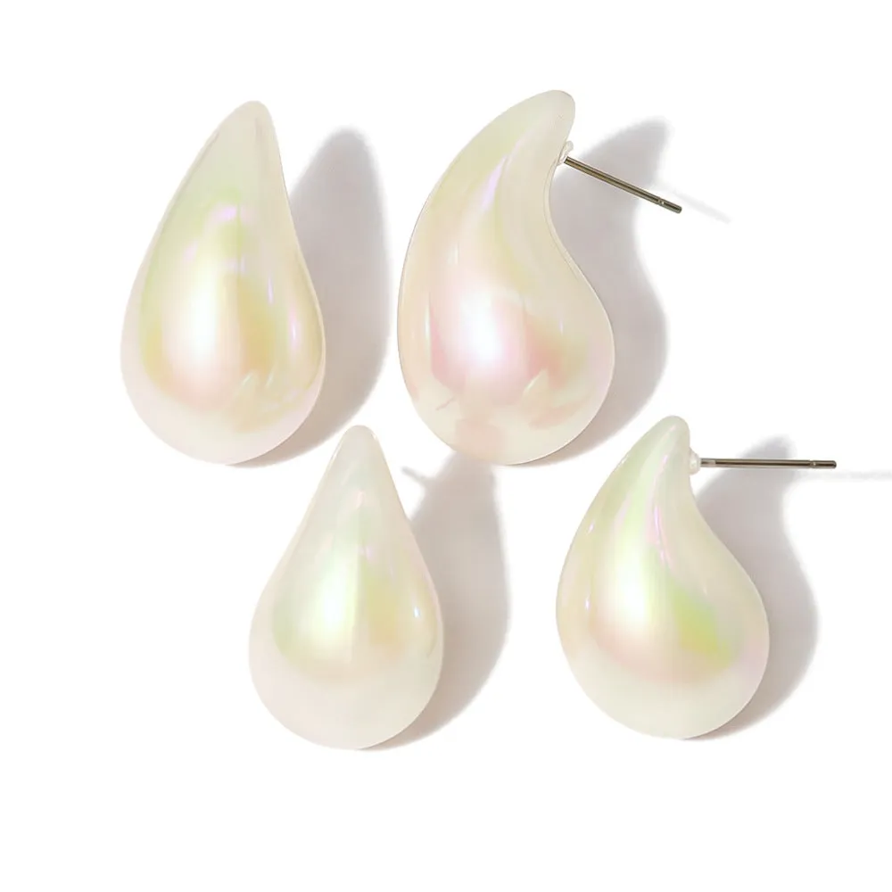Wholesale Minimalist Water Drop Acrylic Earrings